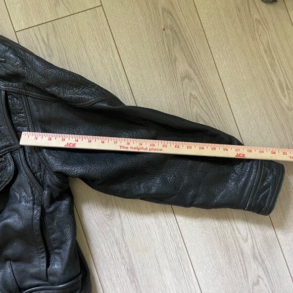 Wilson's Adventure Bound Thinsulate Leather Jacket Men's L Black moto Biker - Picture 4 of 14